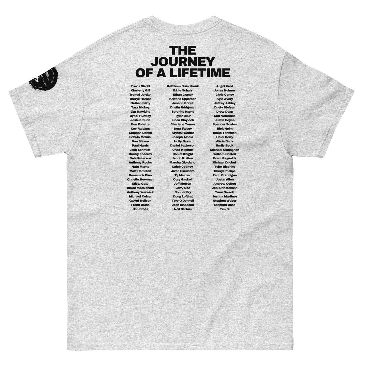 A Walking Testimony Remembrance Tee 5th Edition Light Colors