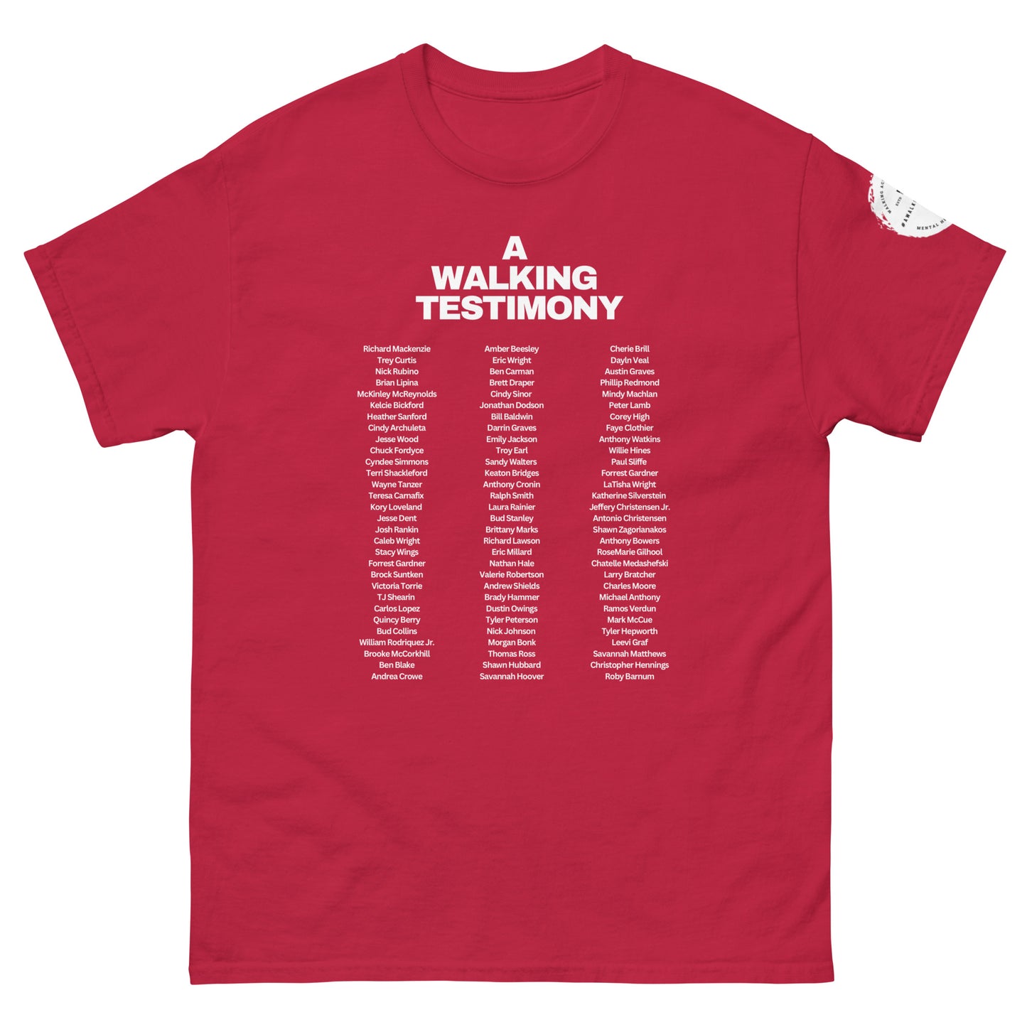 Official A Walking Testimony shirt Edition 4 (dark colors)