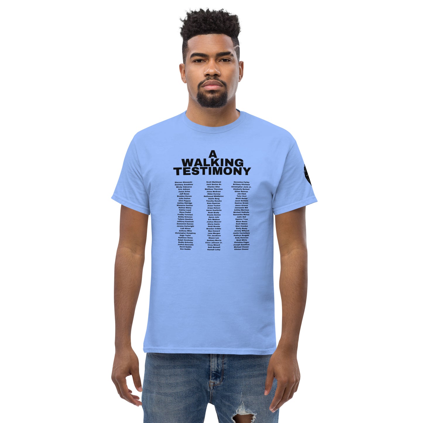 A Walking Testimony Remembrance Tee 3rd Edition Light Colors