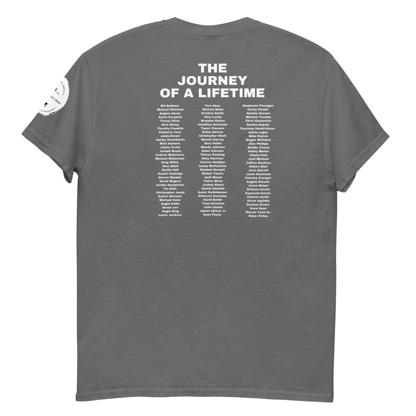 A Walking Testimony Remembrance Tee 2nd Edition Dark Colors