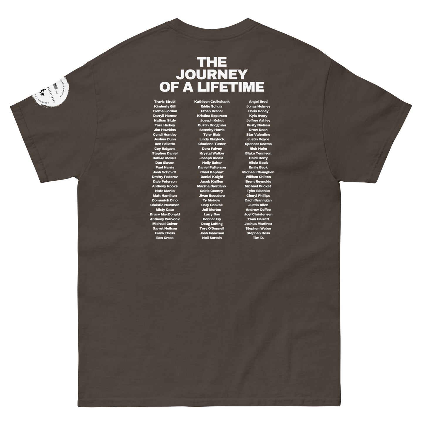 A Walking Testimony Remembrance Tee 5th Edition Dark Colors