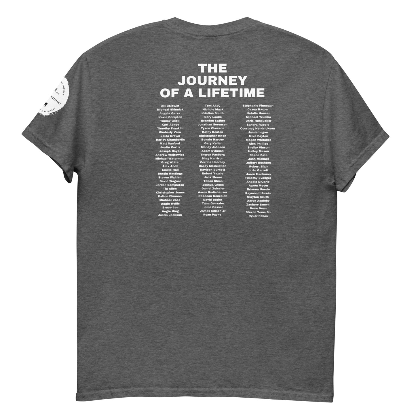 A Walking Testimony Remembrance Tee 2nd Edition Dark Colors