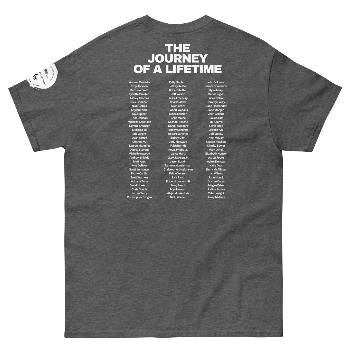 A Walking Testimony Remembrance Tee 4th Edition Dark Colors