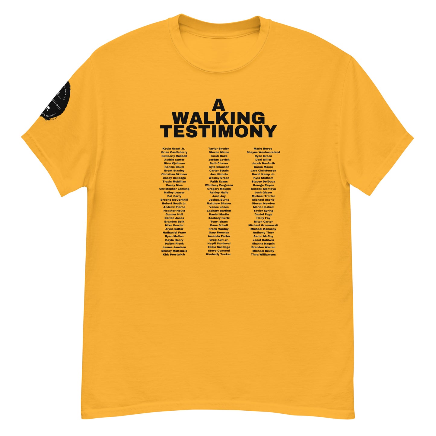 A Walking Testimony Remembrance Tee 2nd Edition Light Colors