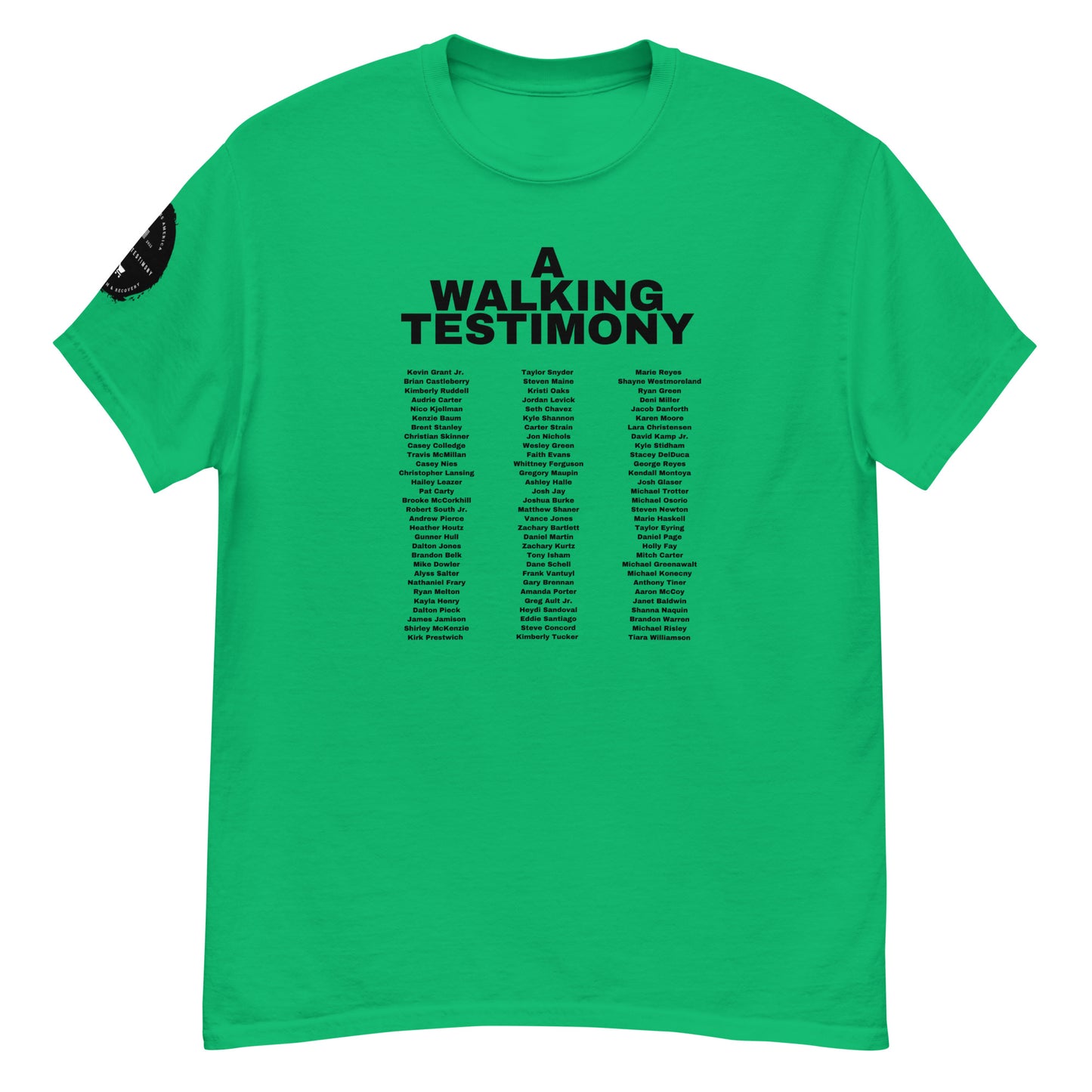 A Walking Testimony Remembrance Tee 2nd Edition Light Colors