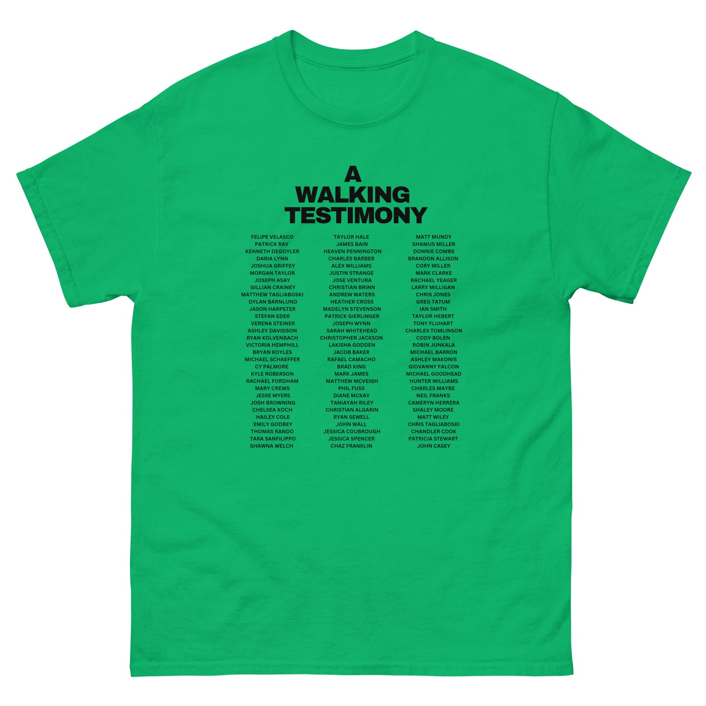 A Walking Testimony Remembrance Tee 1st Edition Light Colors