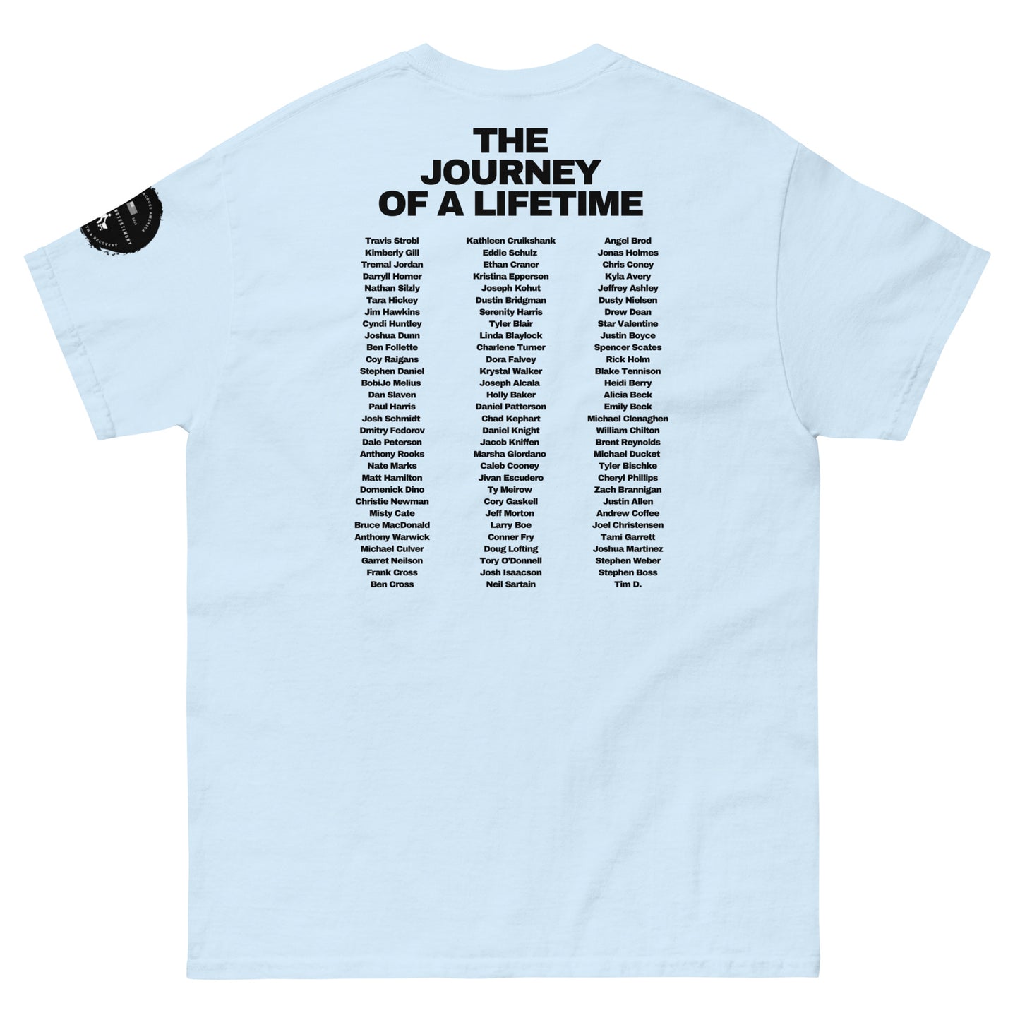 A Walking Testimony Remembrance Tee 5th Edition Light Colors