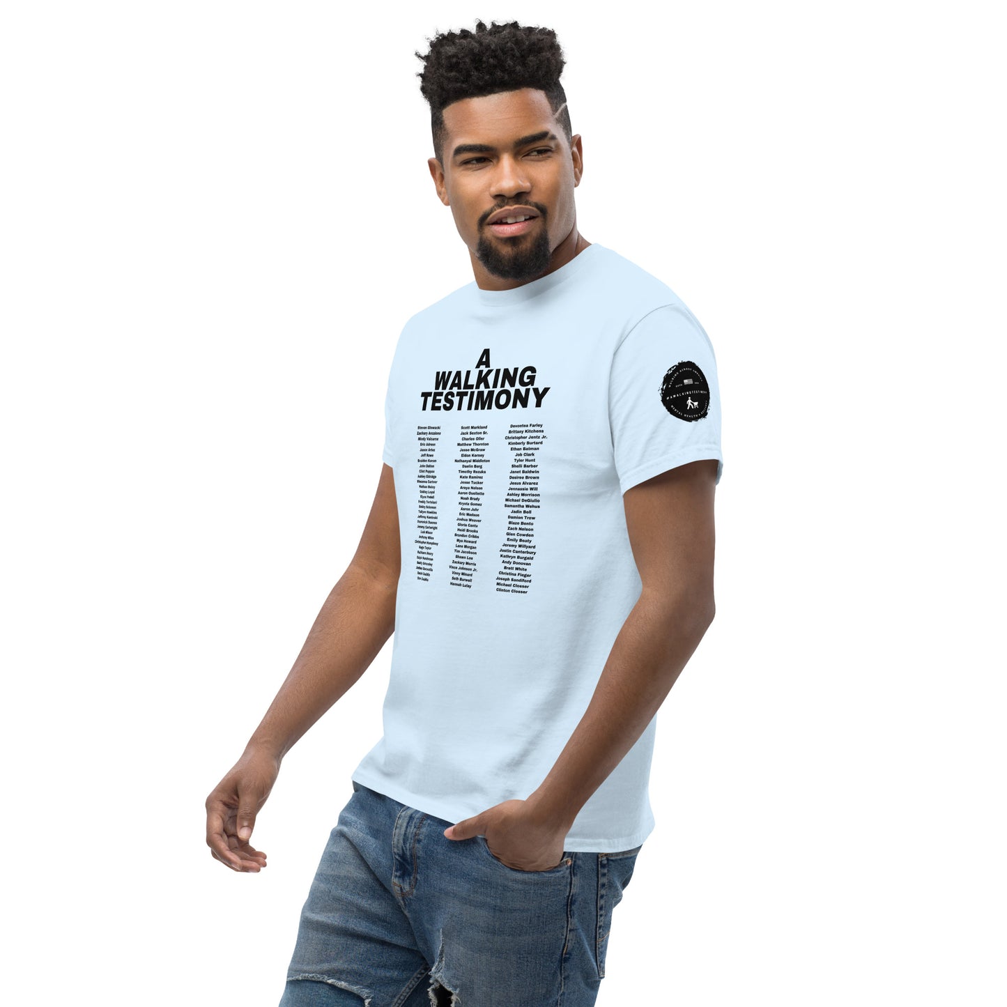 A Walking Testimony Remembrance Tee 3rd Edition Light Colors