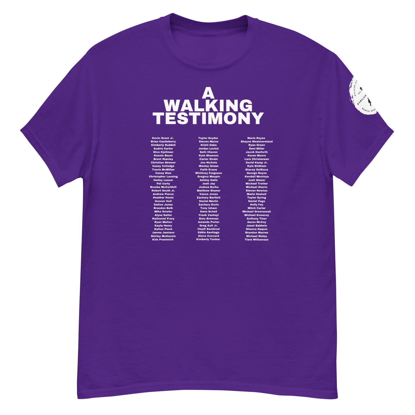 A Walking Testimony Remembrance Tee 2nd Edition Dark Colors
