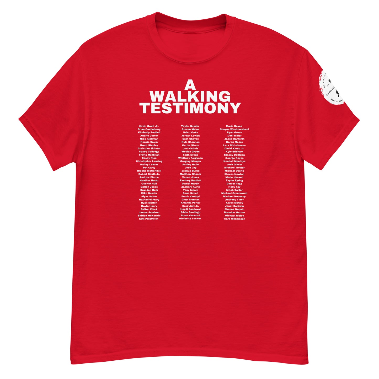 A Walking Testimony Remembrance Tee 2nd Edition Dark Colors