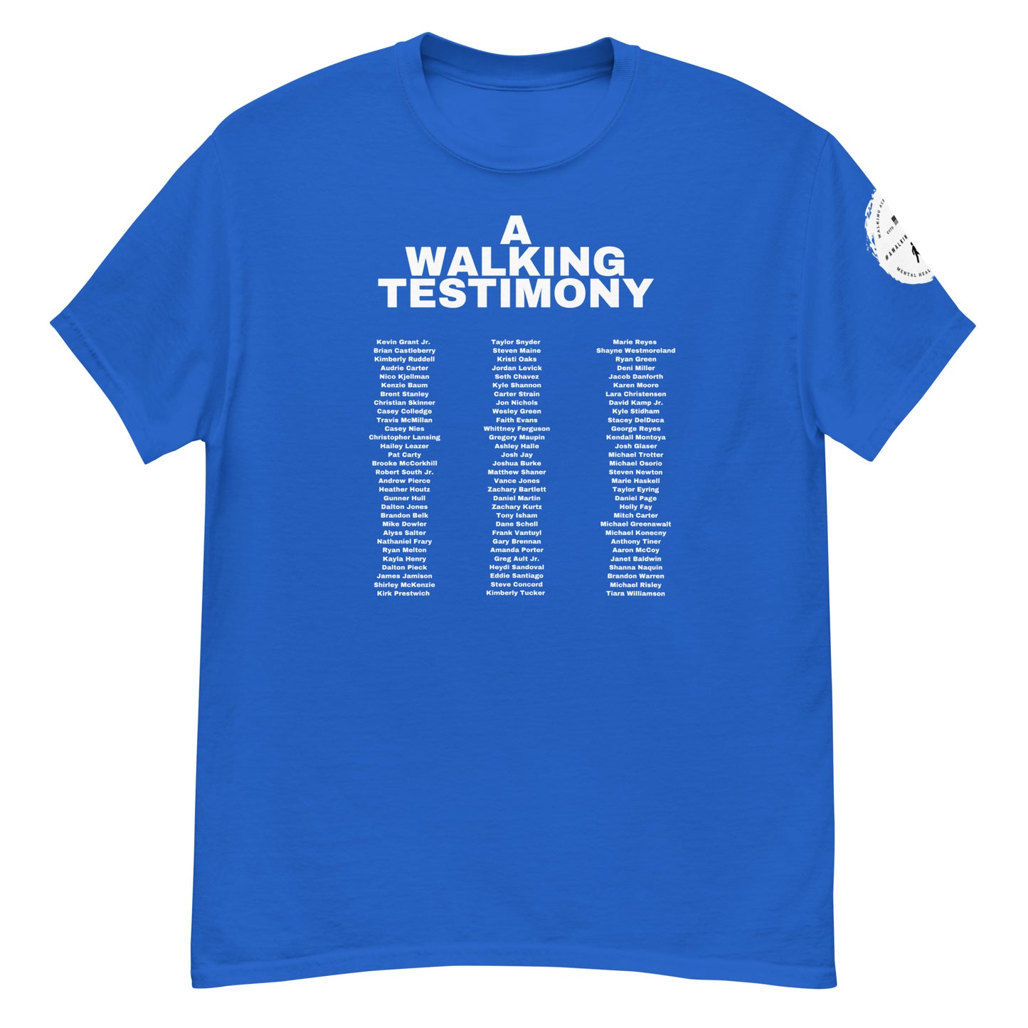 A Walking Testimony Remembrance Tee 2nd Edition Dark Colors