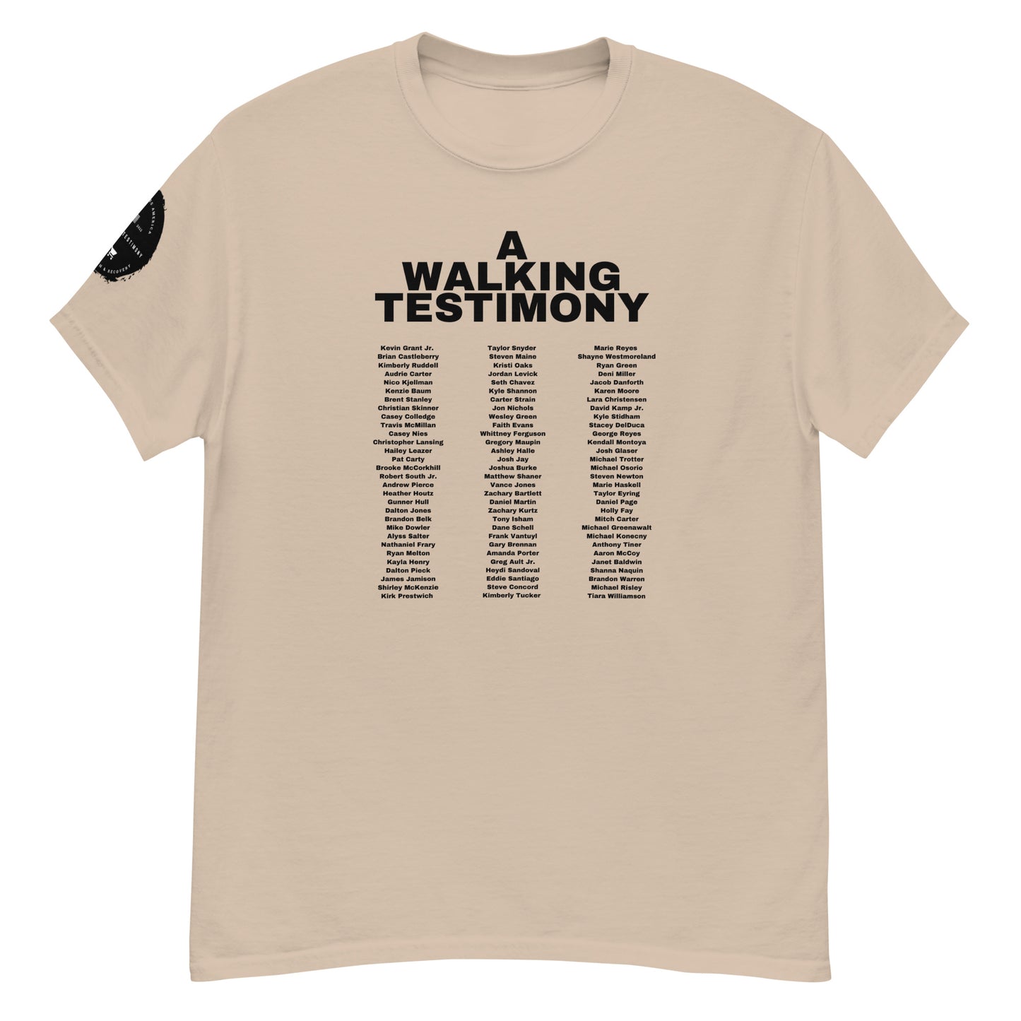 A Walking Testimony Remembrance Tee 2nd Edition Light Colors