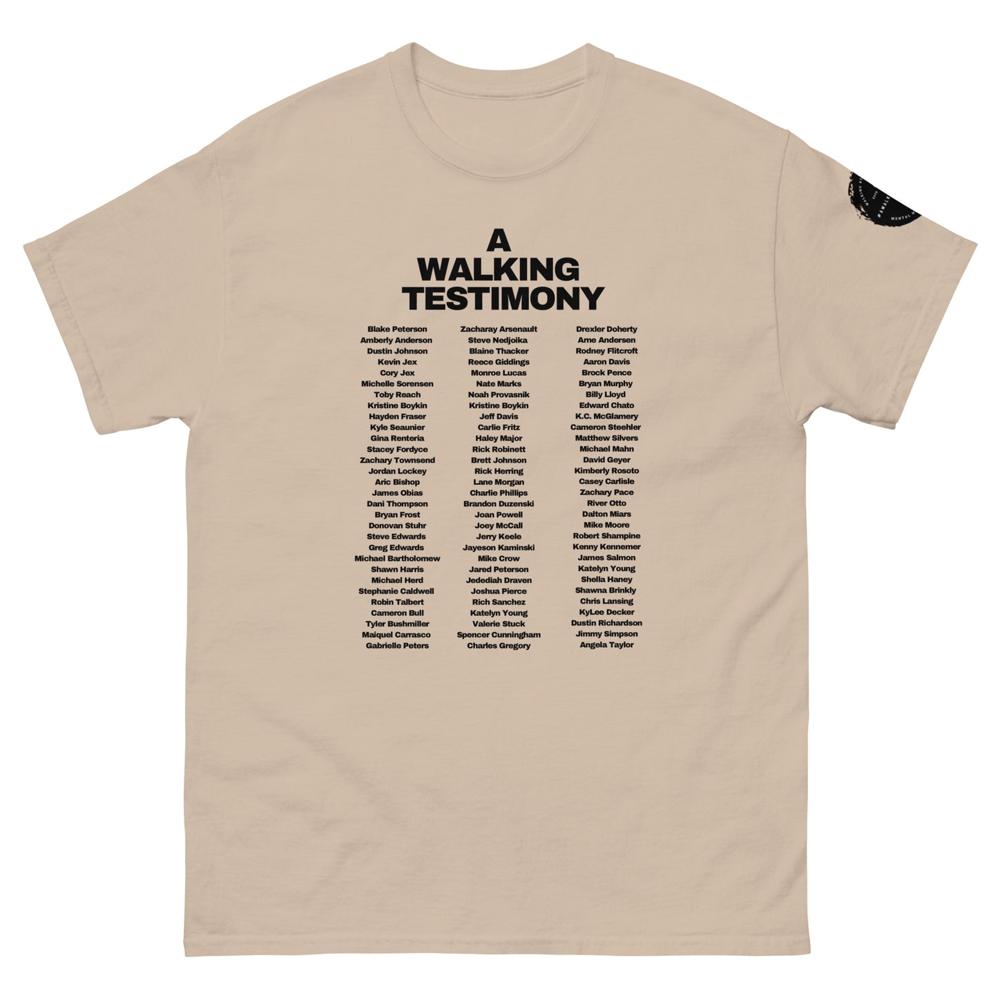 Official A Walking Testimony shirt Edition 5 (light colors)