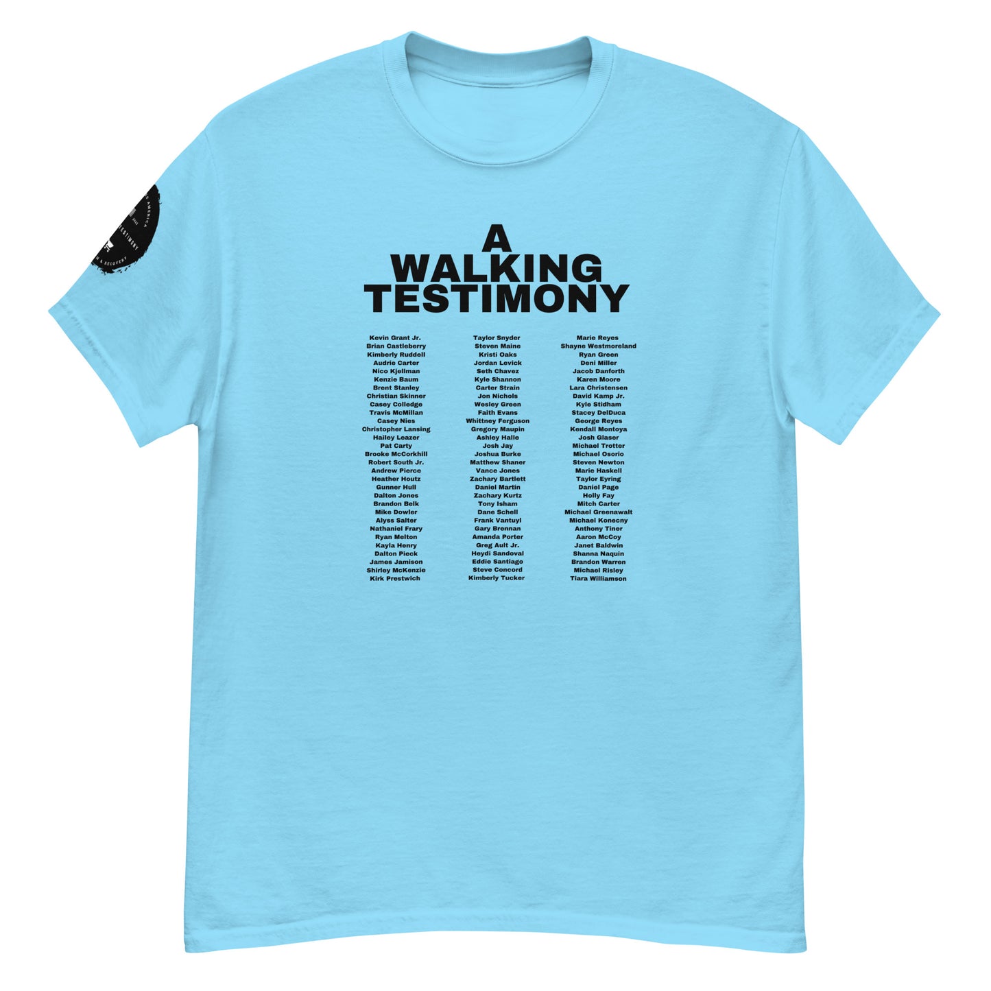 A Walking Testimony Remembrance Tee 2nd Edition Light Colors