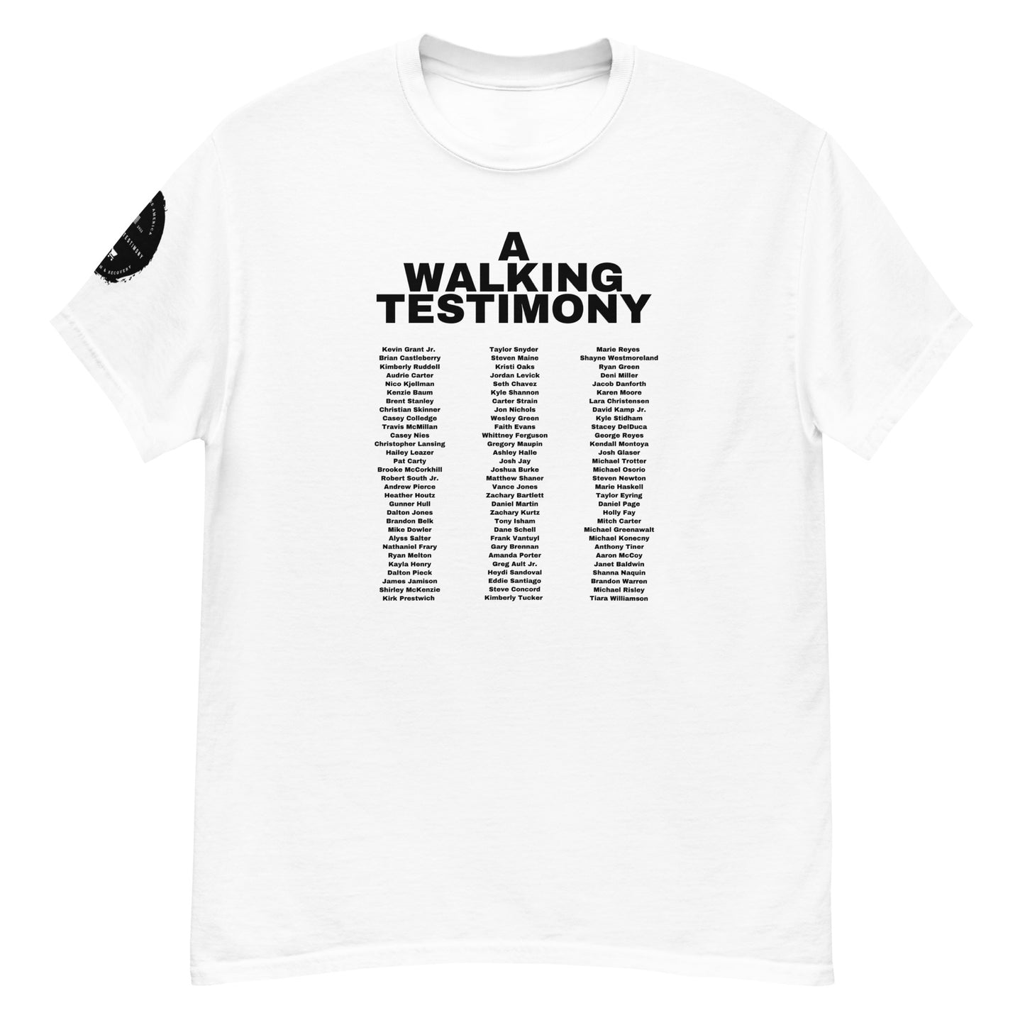 A Walking Testimony Remembrance Tee 2nd Edition Light Colors