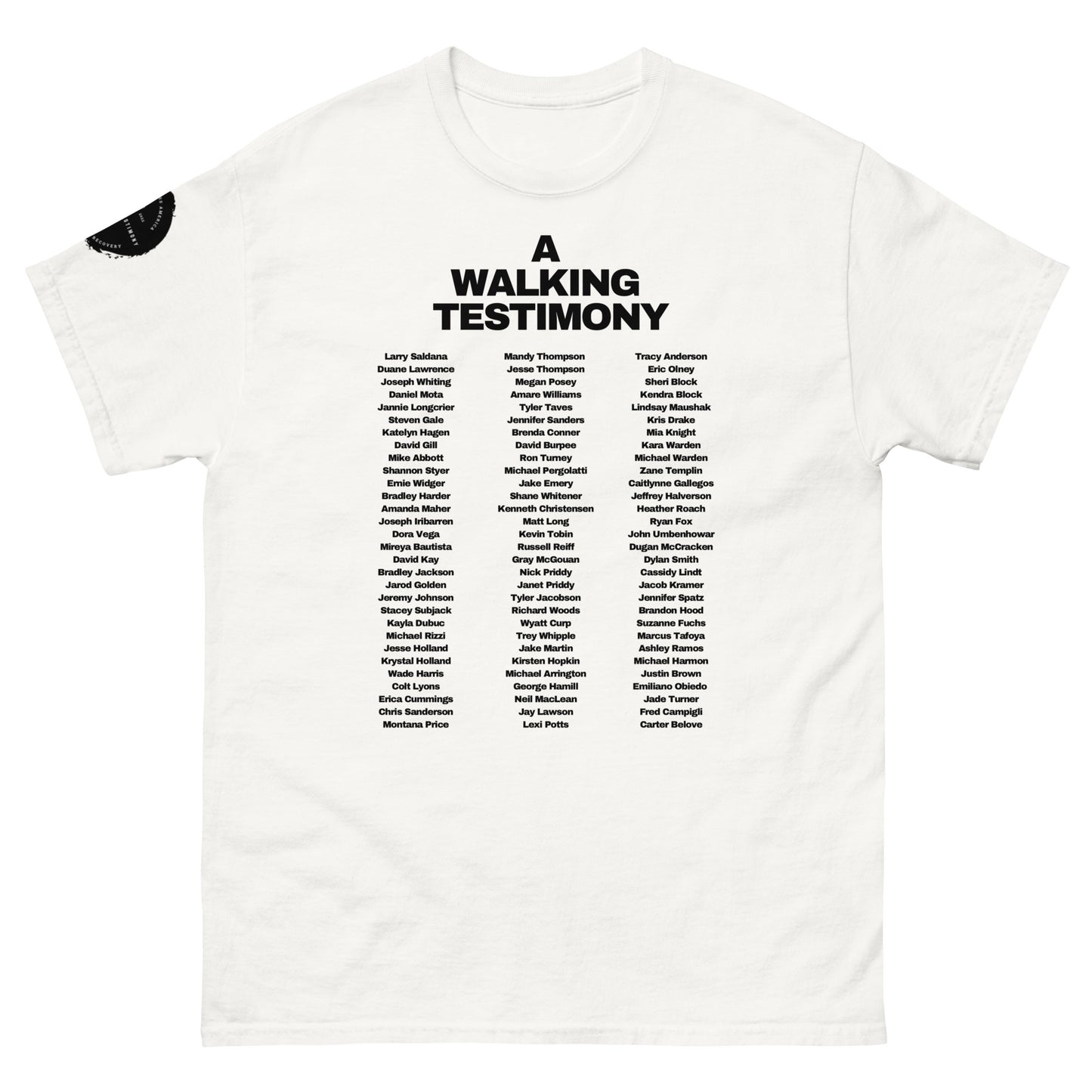 A Walking Testimony Remembrance Tee 10th Edition Light Colors
