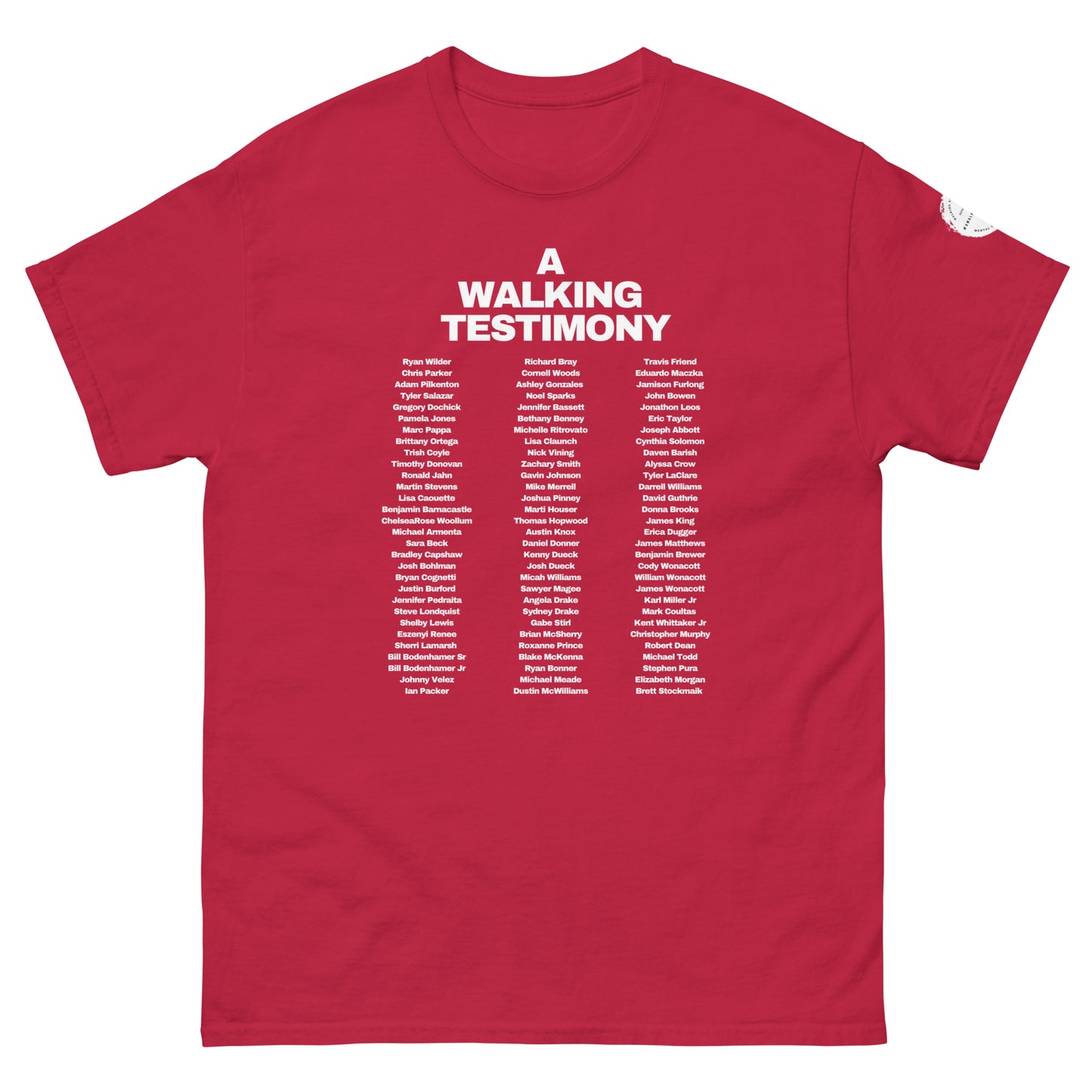 A Walking Testimony Remembrance Tee 12th Edition Dark Colors