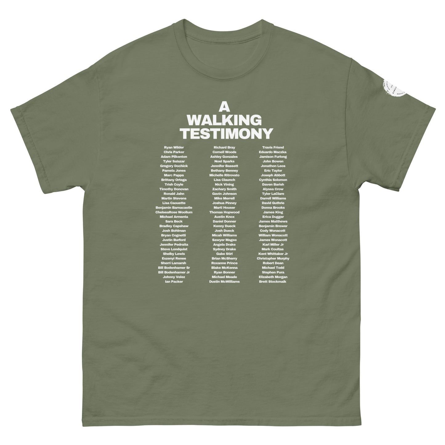 A Walking Testimony Remembrance Tee 12th Edition Dark Colors