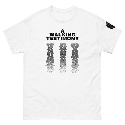 A Walking Testimony Remembrance Tee 3rd Edition Light Colors