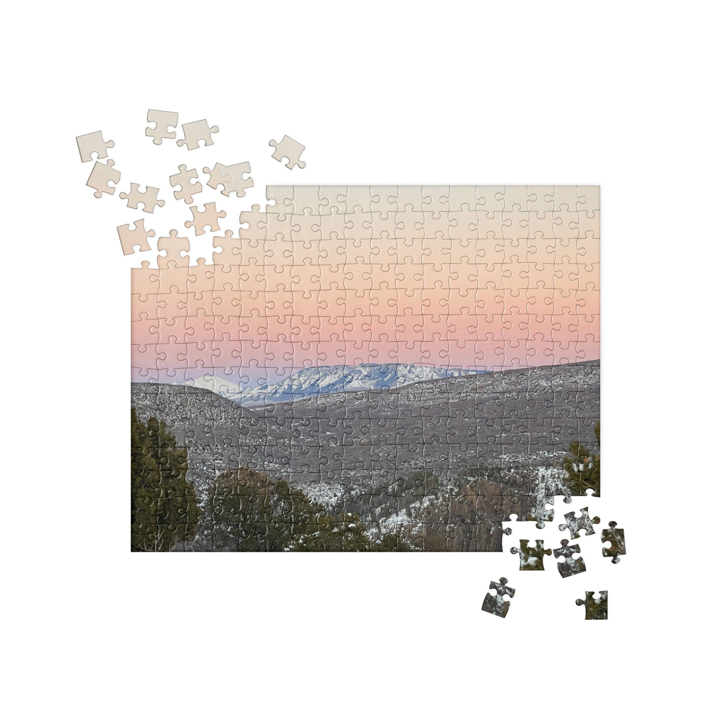 A Walking Testimony- Mountain Sunset Jigsaw Puzzle