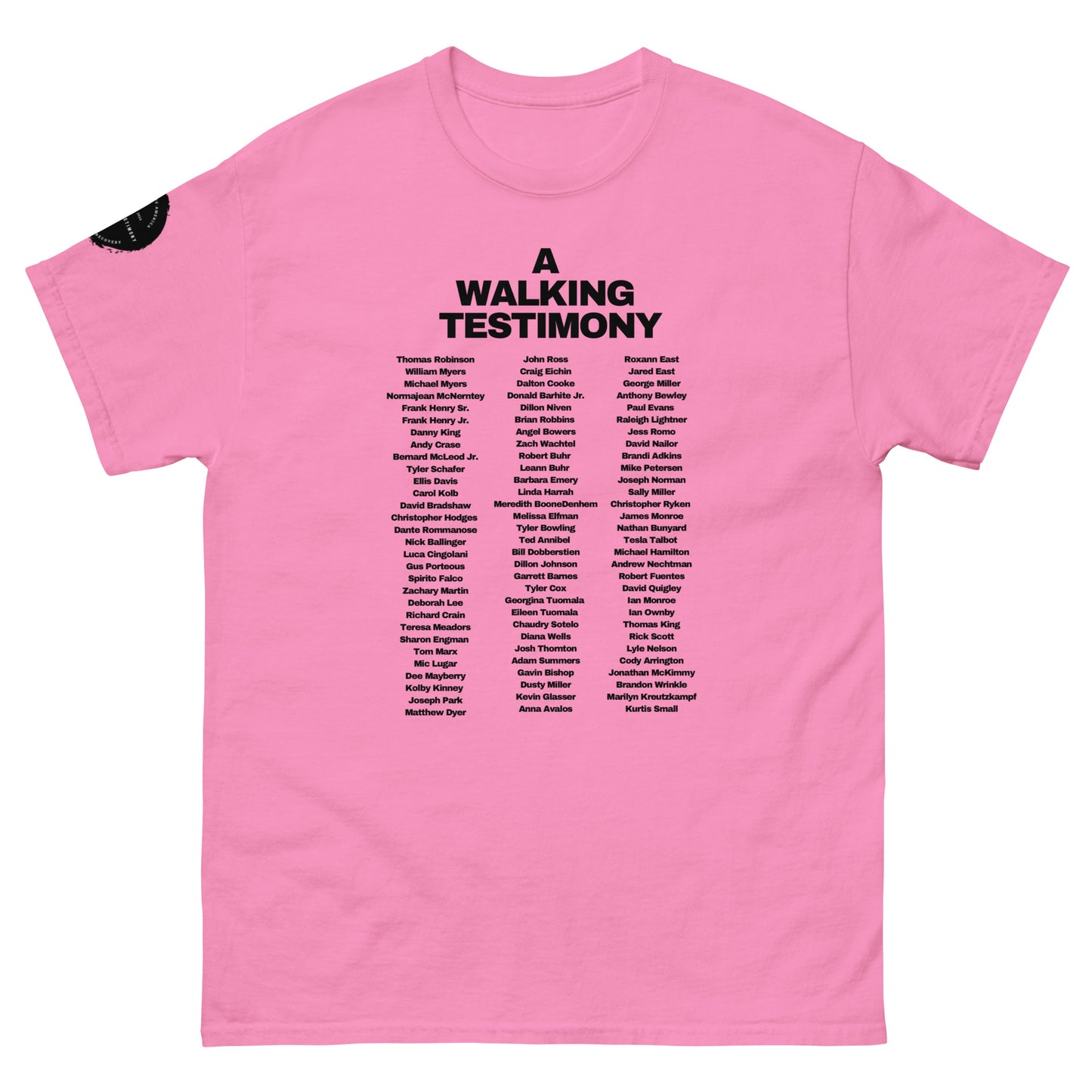 OFFICIAL A WALKING TESTIMONY SHIRT 9th Edition Tee ( Light Colors )