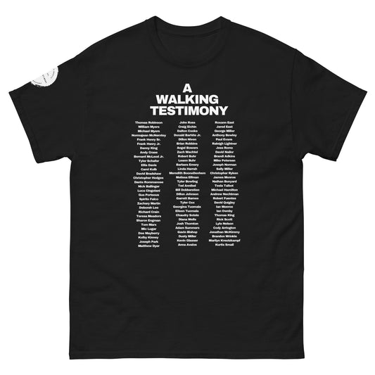 Official A Walking Testimony 9th Edition Tee ( Dark Colors )