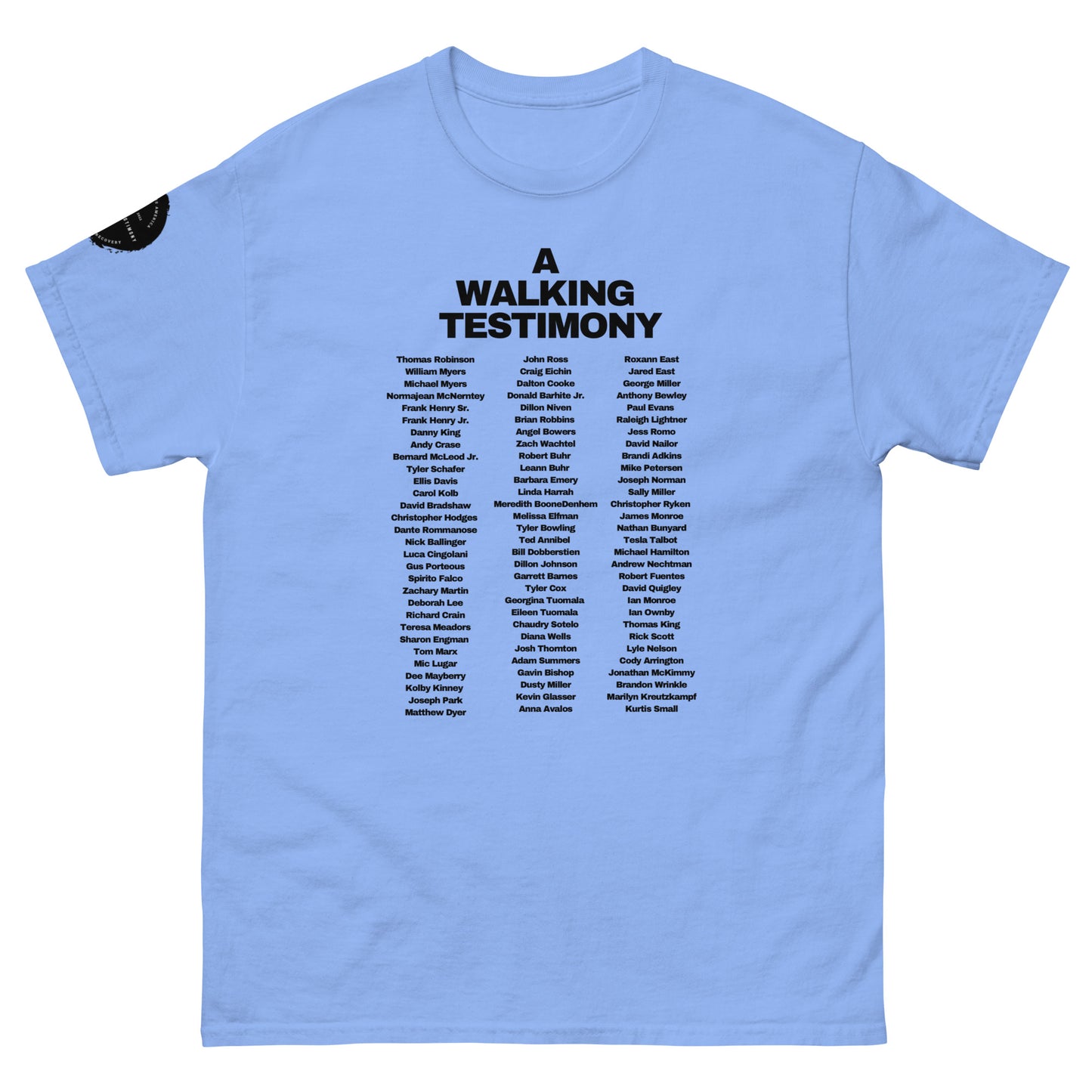 OFFICIAL A WALKING TESTIMONY SHIRT 9th Edition Tee ( Light Colors )