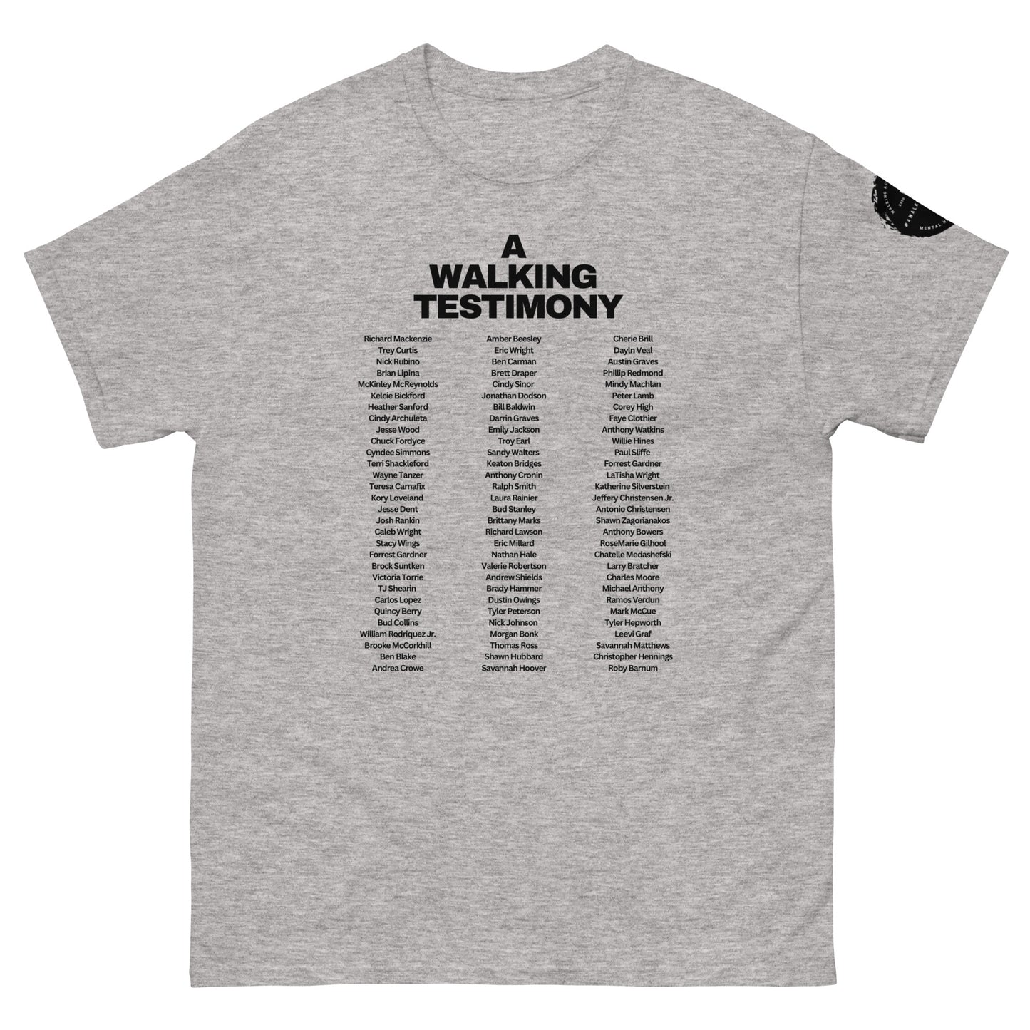 Official A Walking Testimony shirt Edition 4 (light colors)