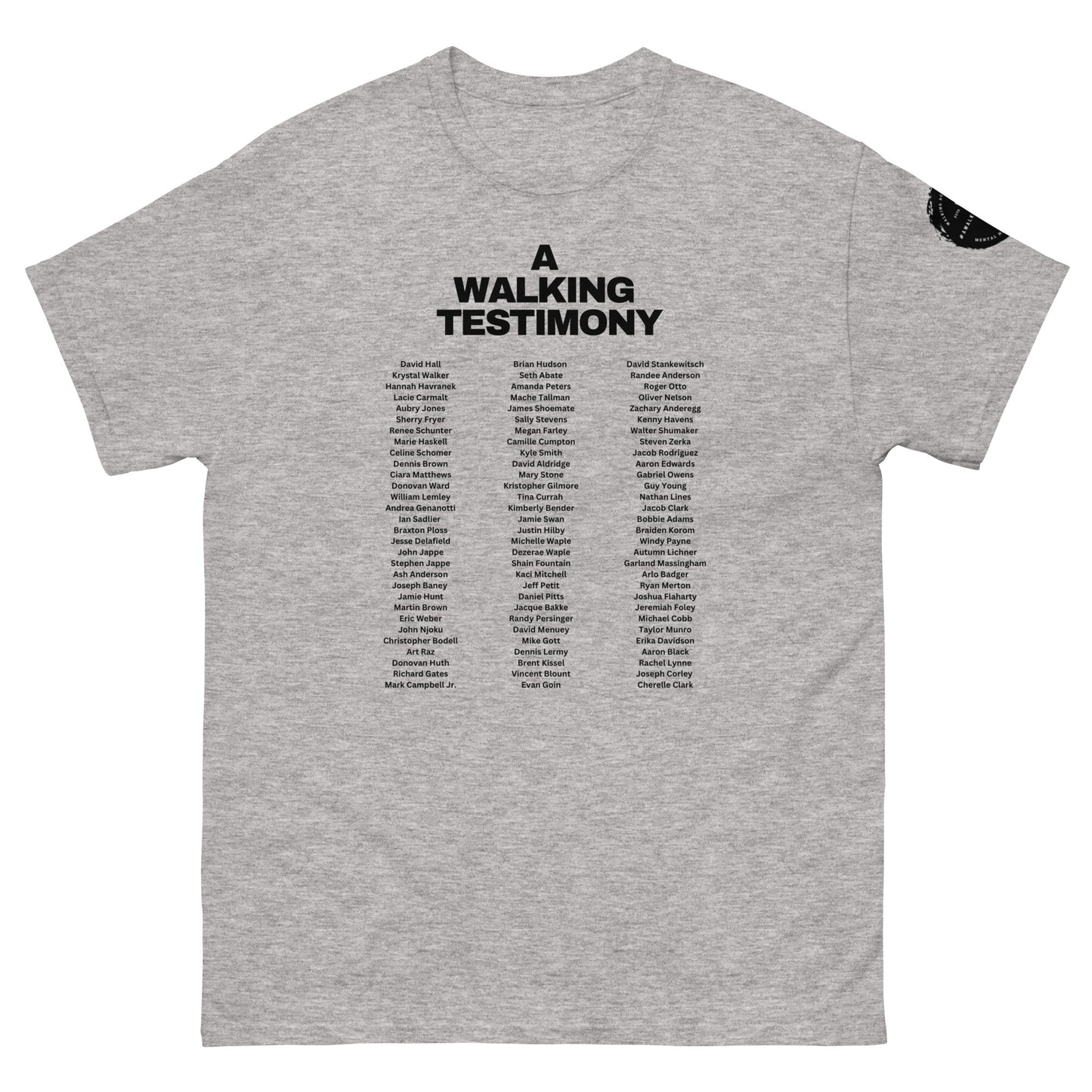 Official A Walking Testimony Tee 6th Edition (light colors)